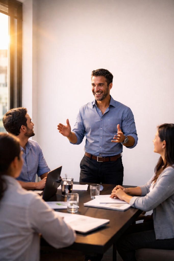 photo d'un dirigeant ayant choisi la voie du leadership transformationnel